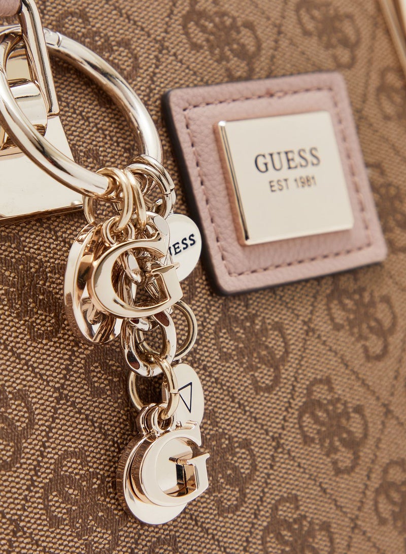 GUESS - Candace Society Satchel Brown - Image 1