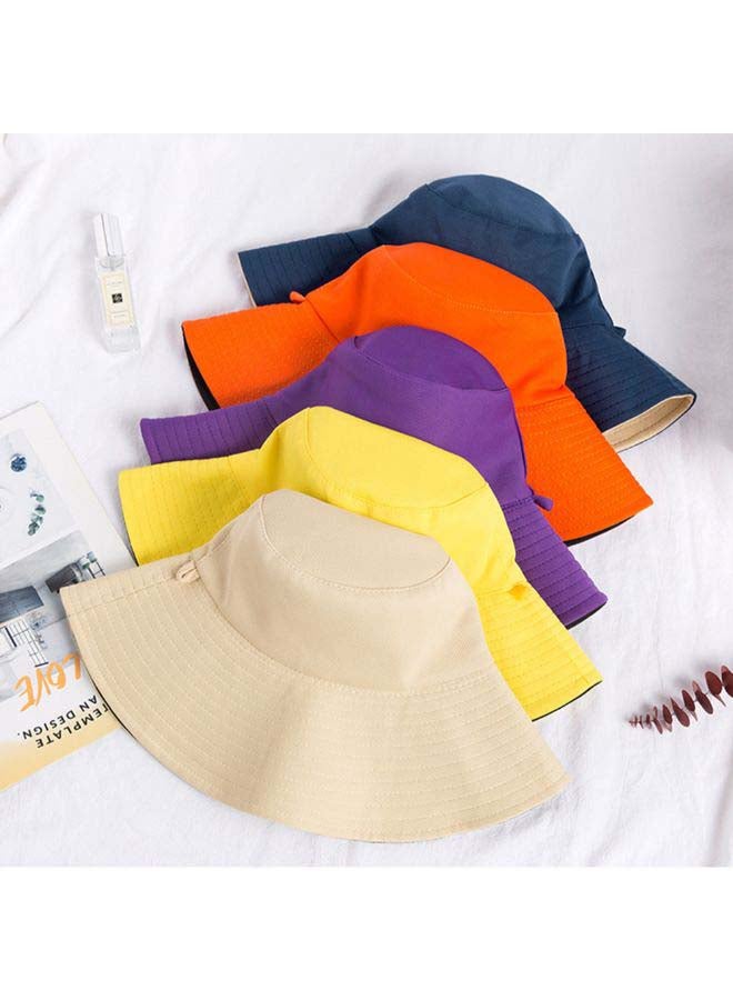 Single Colored Sun Hat Orange - Image 3