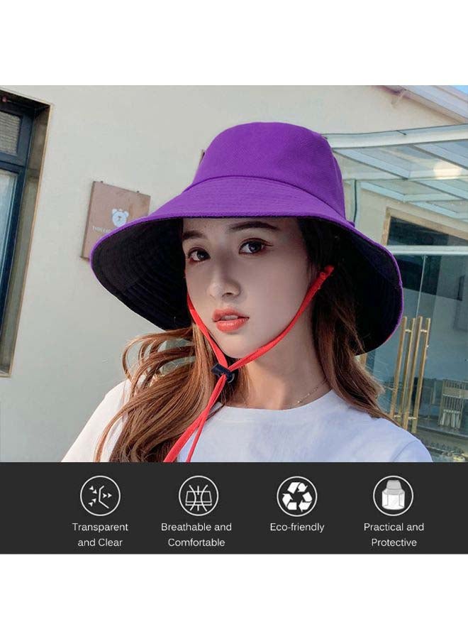 Single Colored Bucket Hat Purple - Image 2