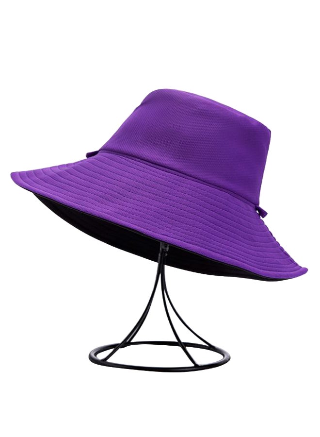 Single Colored Bucket Hat Purple - Image 1
