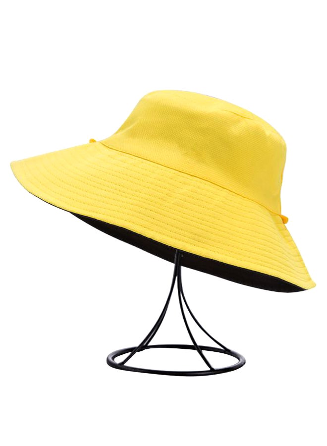Single Colored Sun Hat Yellow - Image 1