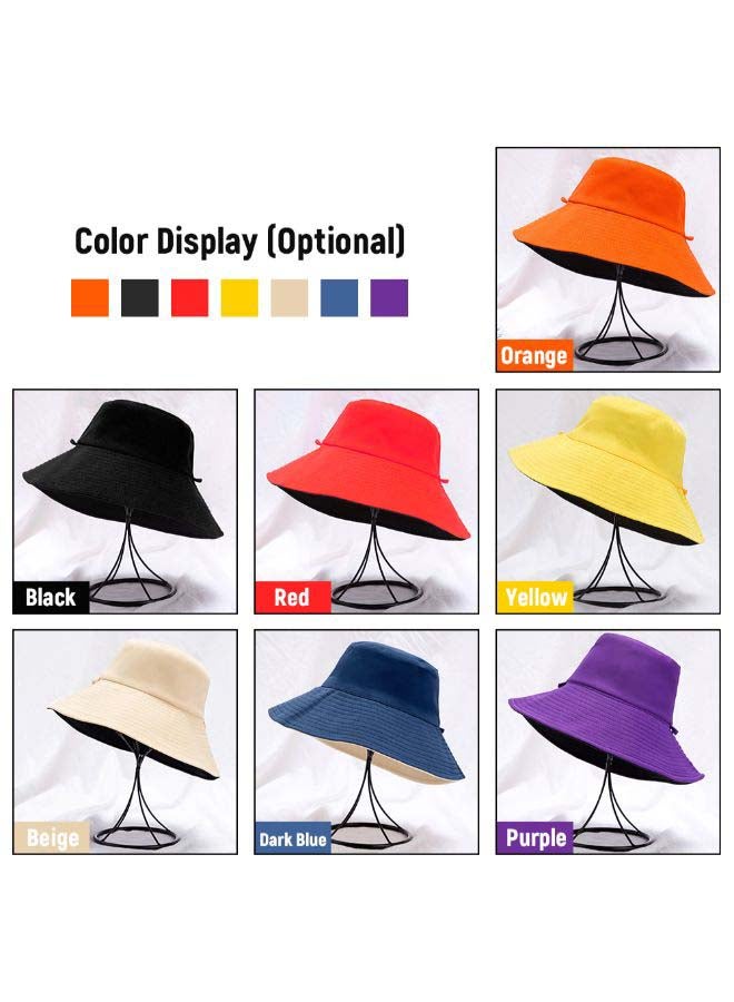 Single Colored Sun Hat Black - Image 3