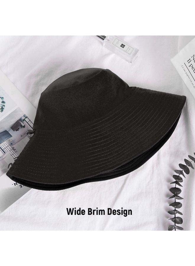 Single Colored Sun Hat Black - Image 2