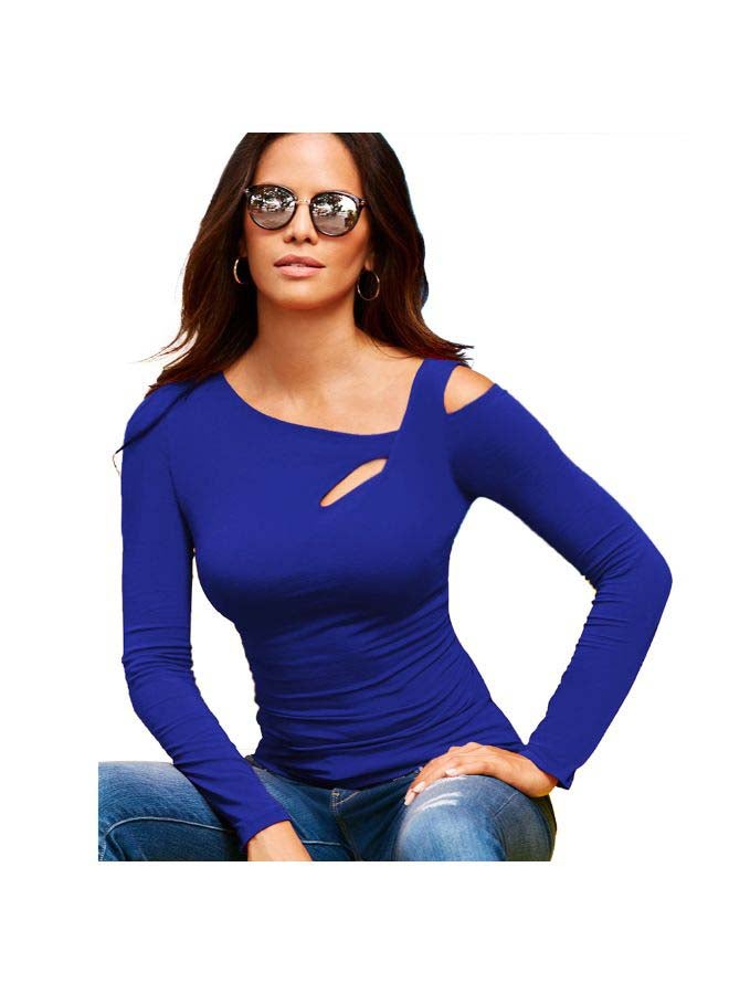 Long Sleeves T-Shirt Blue - Image 1