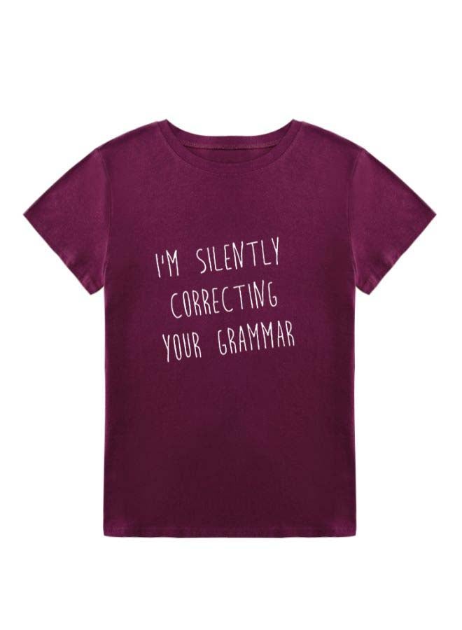 Cotton Cool T-Shirt Burgundy - Image 1