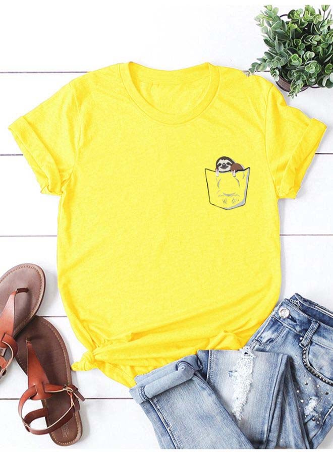 Cotton Cool T-Shirt Yellow  - Image 2
