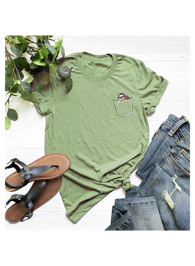 Cotton Cool T-Shirt Army green  - Image 2