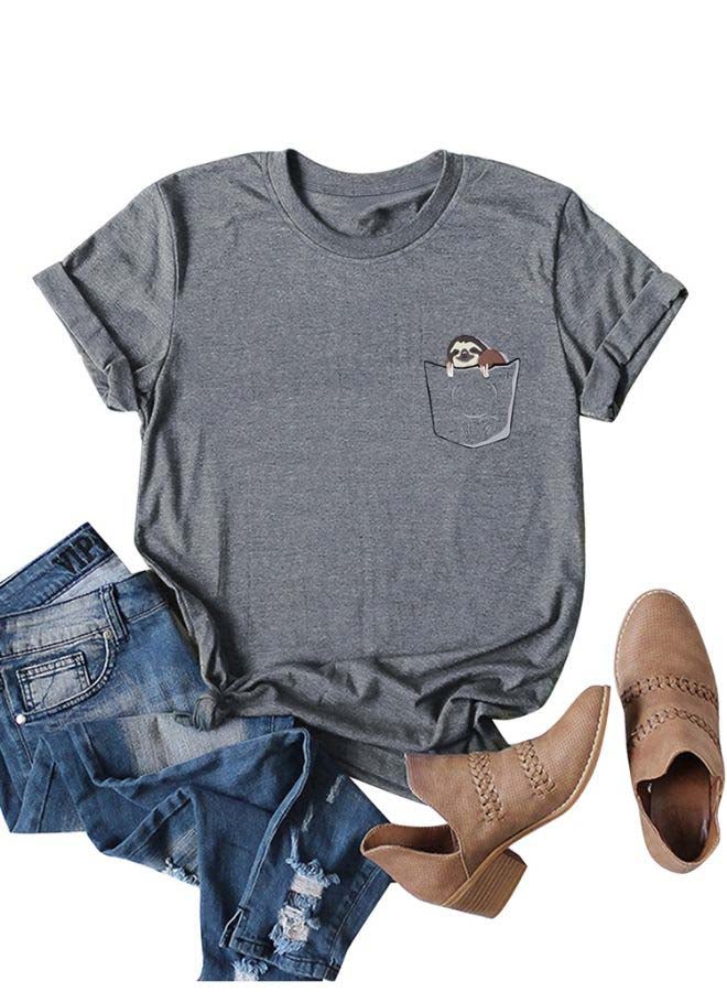 Cotton Cool T-Shirt Grey  - Image 2
