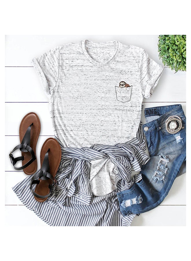 Cotton Cool T-Shirt Light Grey  - Image 2