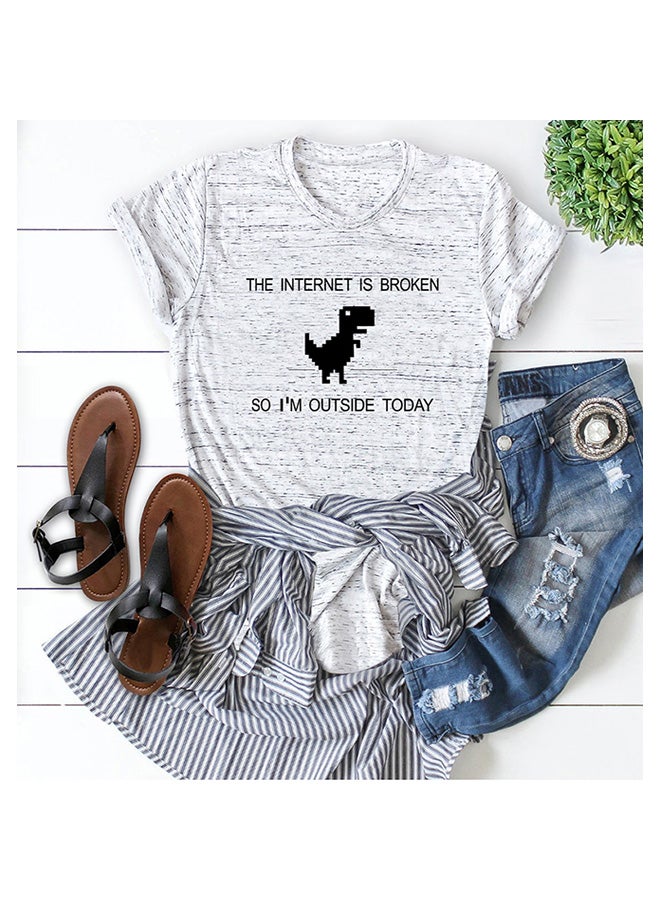 Cotton Cool T-Shirt Light Grey  - Image 1