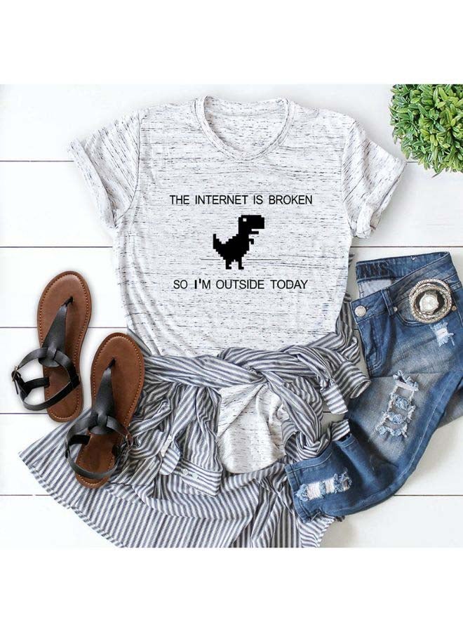 Cotton Cool T-Shirt Light Grey  - Image 2