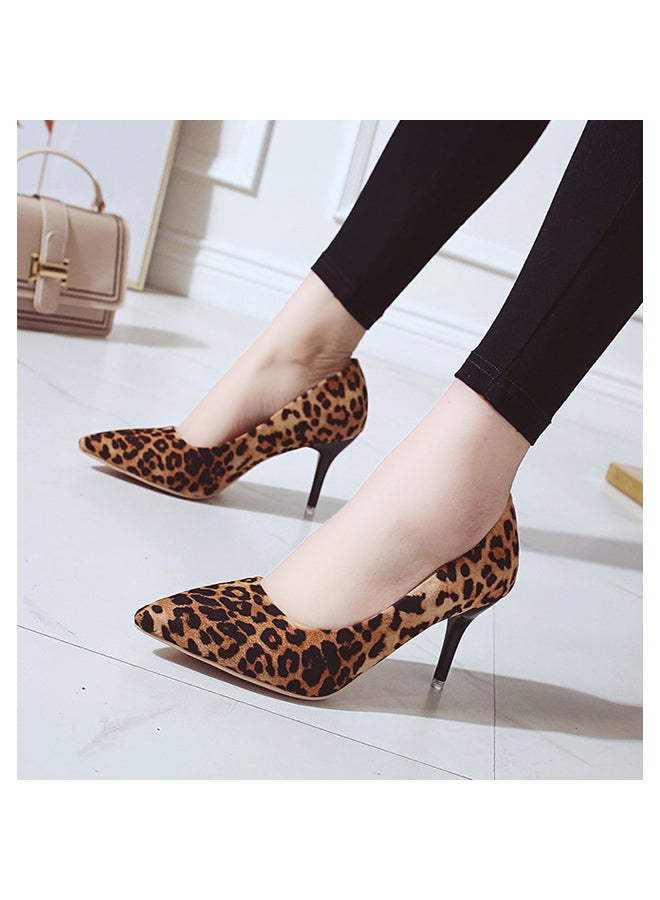 High Heel Fashion Pumps Leopard