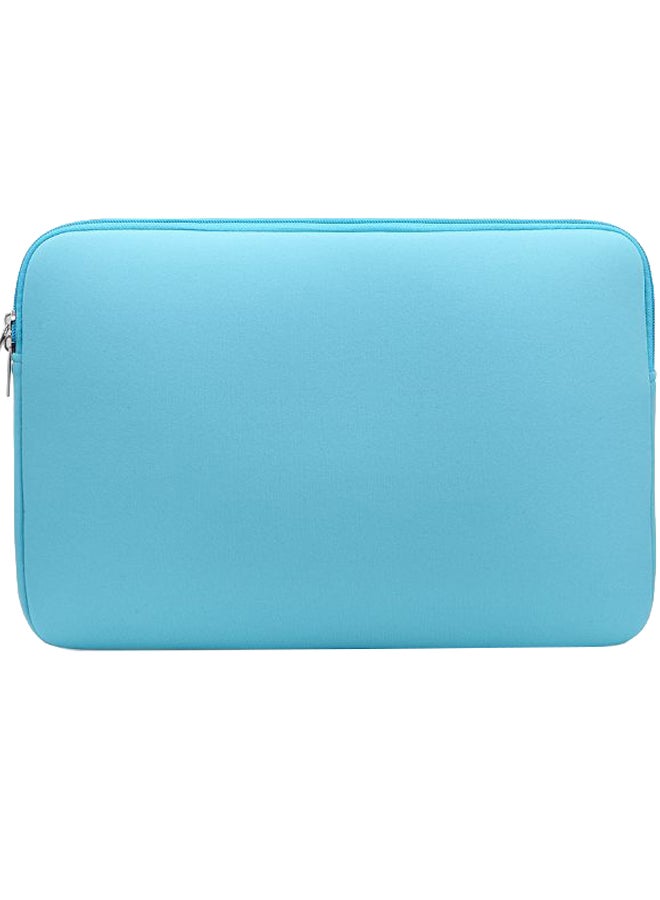 Lss Portable Zipper Soft Laptop Sleeve Light Blue