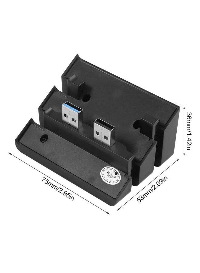 ماركة غير محددة موزع عالي السرعة من 2 إلى 5 منافذ USB 3.0 2.0 لجهاز الألعاب بلايستيشن 4 برو مقاس 15 × 9 سم أسود  - Image 2
