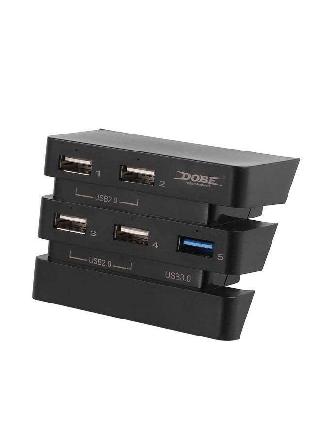 ماركة غير محددة موزع عالي السرعة من 2 إلى 5 منافذ USB 3.0 2.0 لجهاز الألعاب بلايستيشن 4 برو مقاس 15 × 9 سم أسود  - Image 3