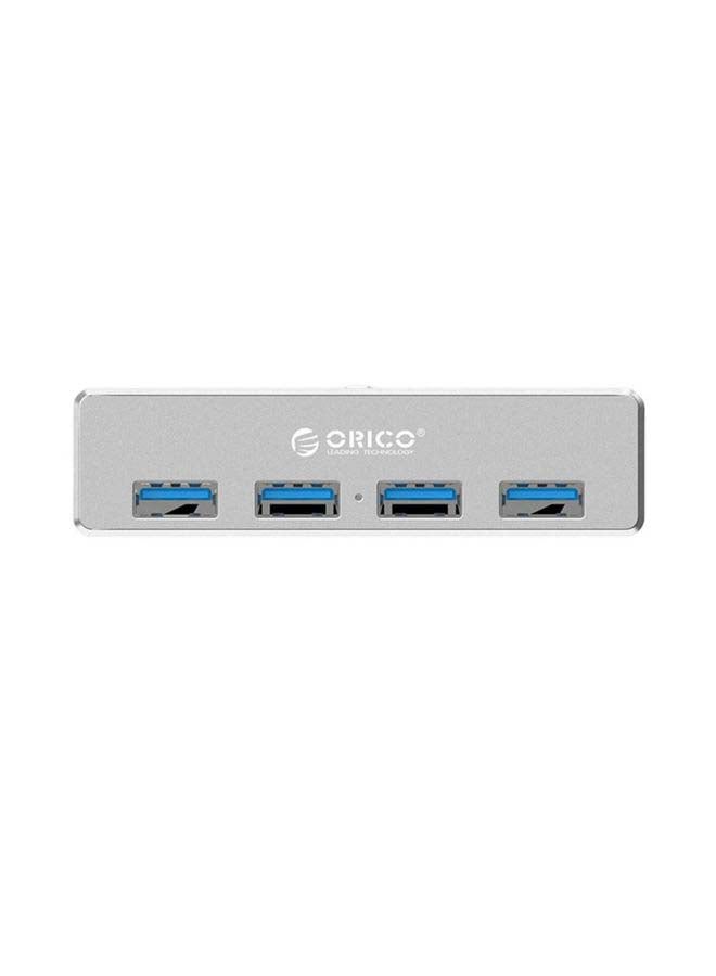 Generic MH4PU 4 Ports USB 3.0 5Gbps HUB High Speed Display Splitter Adapter Silver  - Image 2
