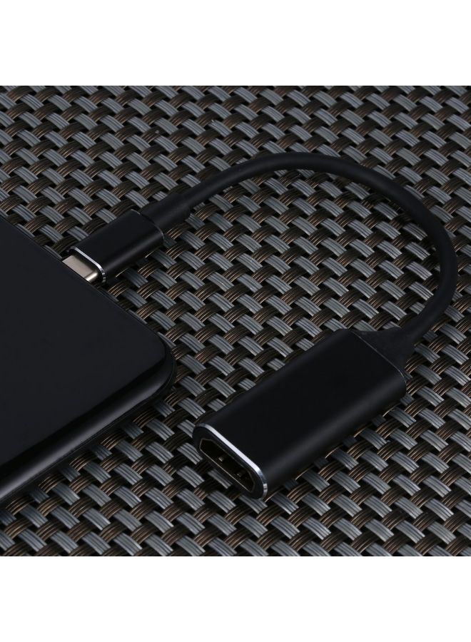 كابل محول من منفذ USB-C Type C إلى HDMI أسود - Image 2
