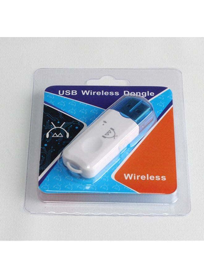 محول مستقبل صوت لاسلكي مزود بمنفذ USB للسيارة مع مكبر صوت أبيض - Image 3