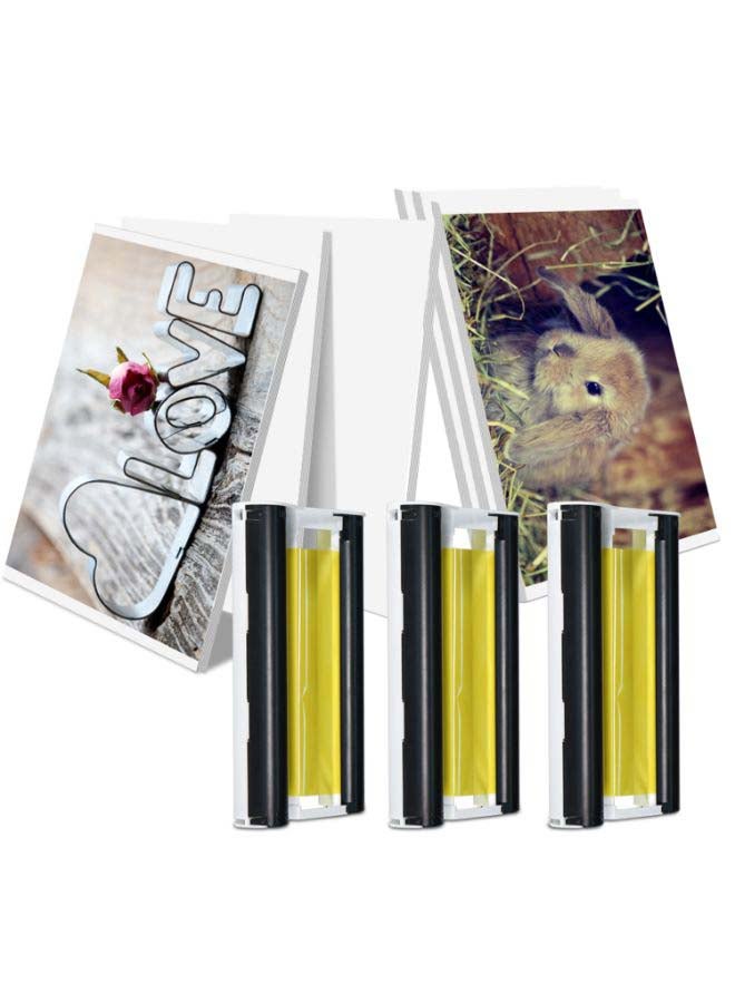Generic - 108-Sheet Thermal Sublimation Photo Paper Set With Ink Cartridge Multicolour - Image 1