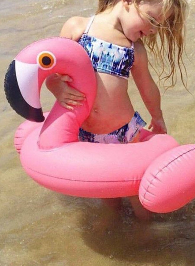 Inflatable Flamingo Shaped Pool Ride-on Swimming Ring 12x5x12cm - Image 2