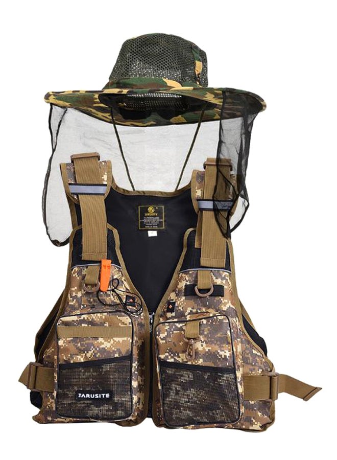 Generic Outdoor Fishing Jacket Vest With Sun Hat  - Image 1
