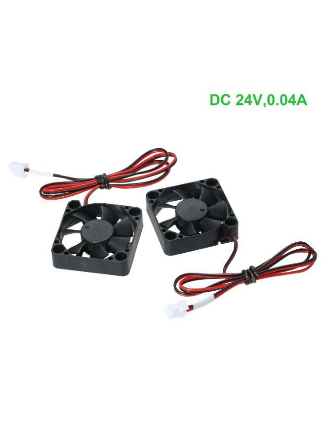 2-Piece Brushless Cooling Fan Set Black  - Image 2