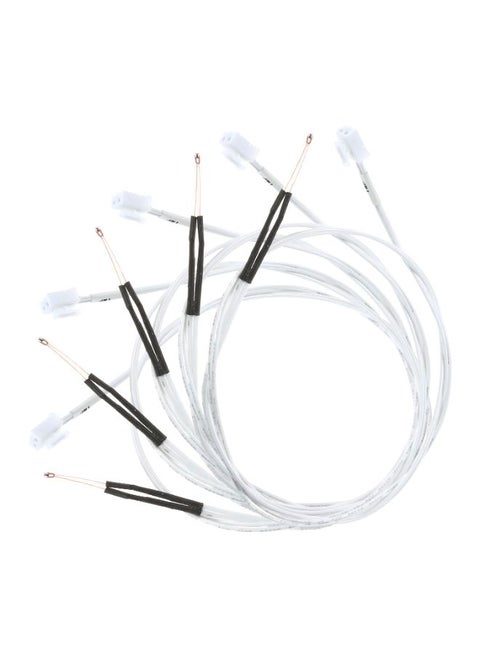 5pcs NTC 3950 Thermistor Sensor 100K Ohm with 0.5 Meter Wiring Cable and Pin Head Compatible with Anet ET4 ET4X ET4PRO 3D Printer White