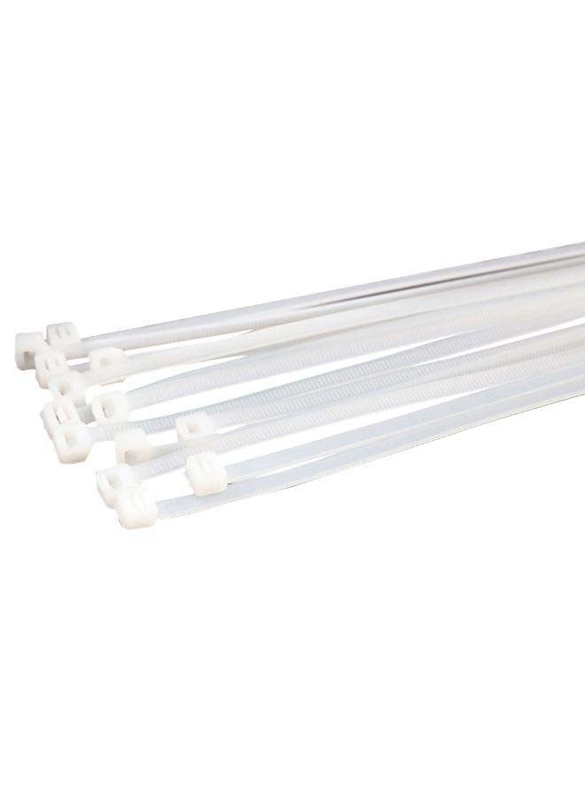 100-pcs Self-Locking Nylon Ties Cable Ties Plastic Zip Ties 14 Inch 176lb Tensile Strength for Wire Organization White  - Image 2