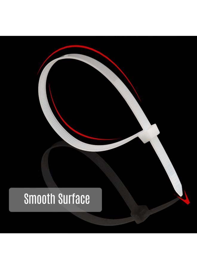 100-pcs Self-Locking Nylon Ties Cable Ties Plastic Zip Ties 14 Inch 176lb Tensile Strength for Wire Organization White  - Image 3