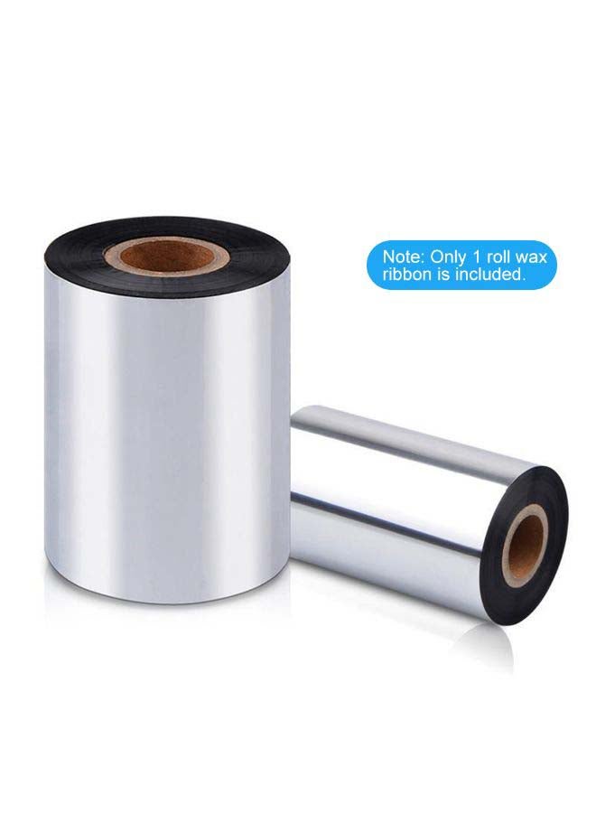 Thermal Transfer Wax Ribbon Roll Width 40-110mm * 300m Barcode Printing Ribbon for Printer Multicolour  - Image 2