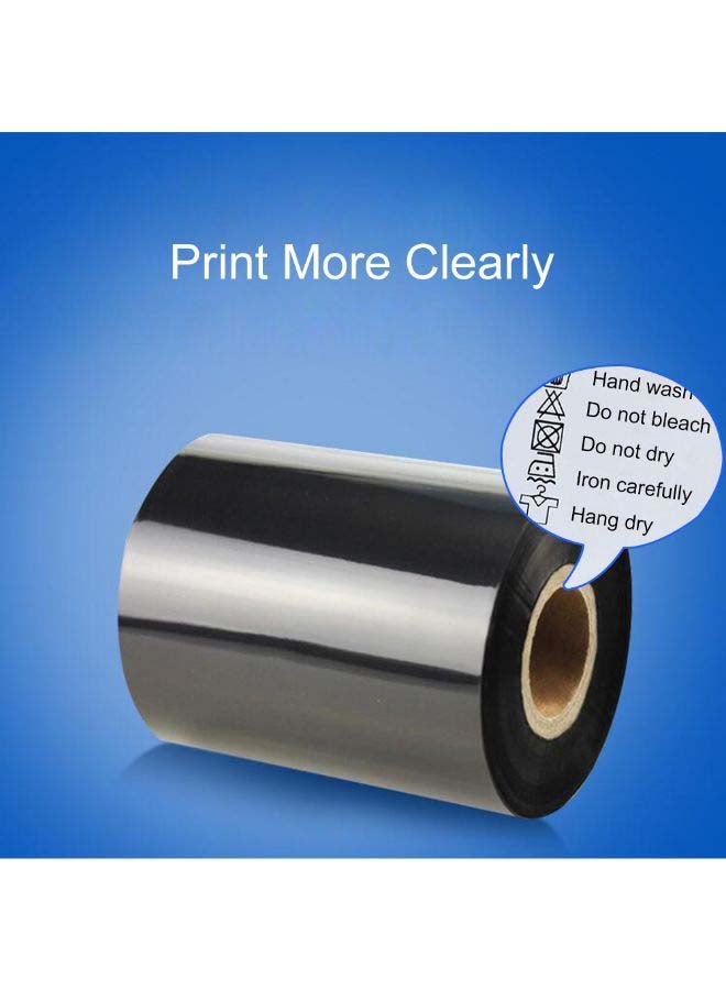 Generic - Thermal Transfer Wax Ribbon Roll Width 40-110mm * 300m Barcode Printing Ribbon for Printer Multicolour - Image 1