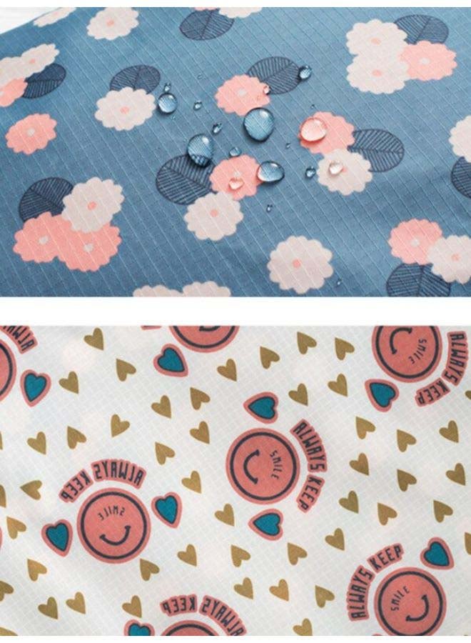 طقم حقائب سفر لتنظيم الأمتعة مكون من 6 قطع أزرق/أبيض/وردي - Image 3