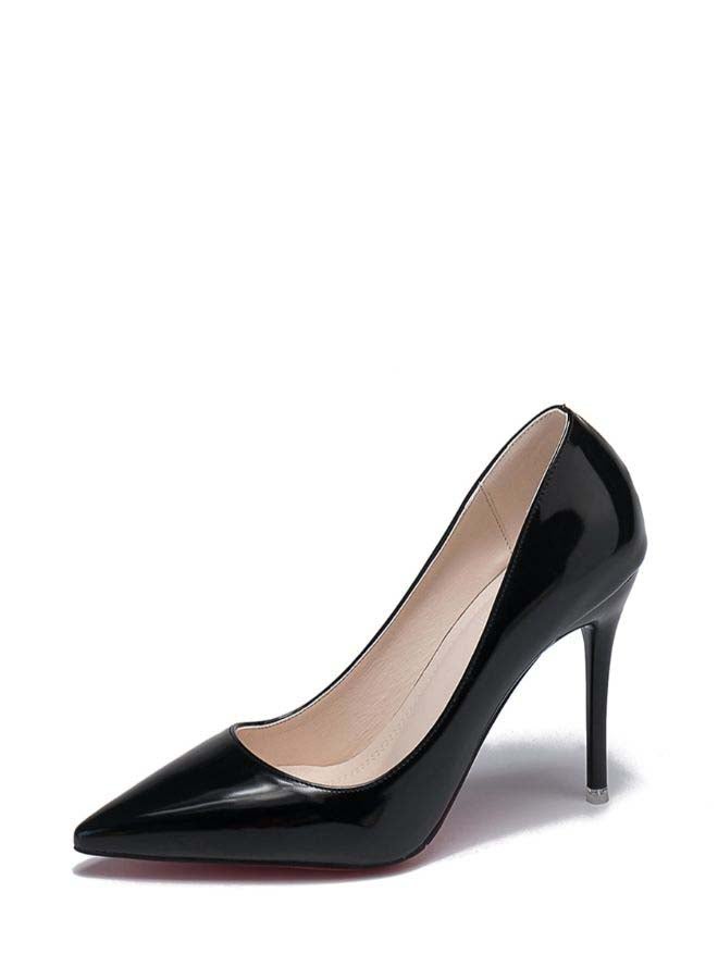 Stiletto Heeled Pumps Black - Image 3