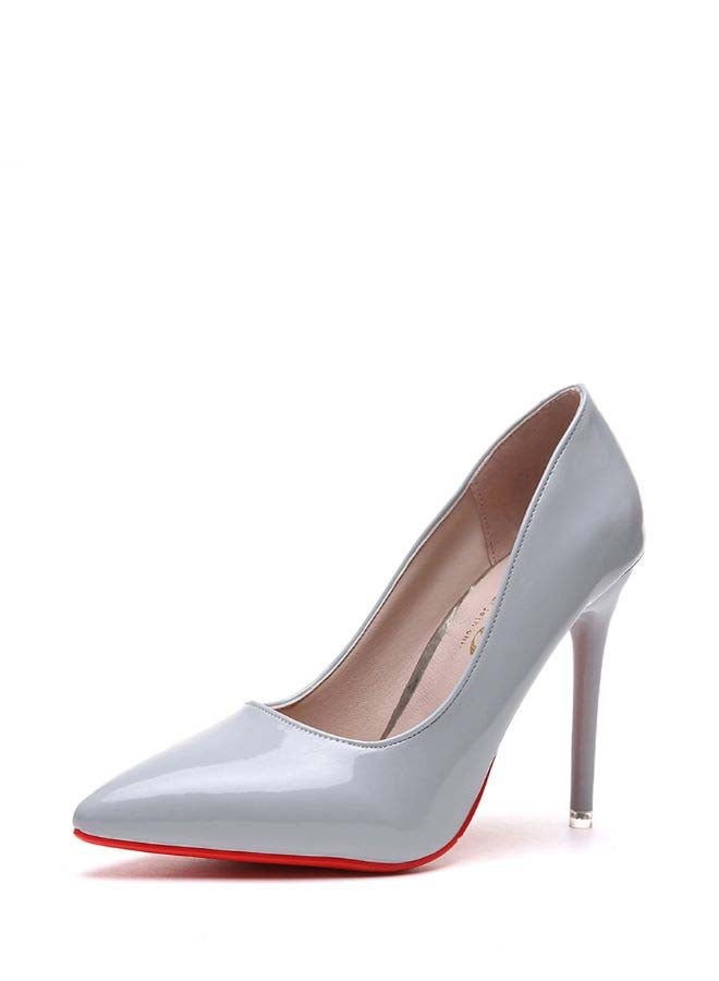 Stiletto Heeled Pumps Grey - Image 2
