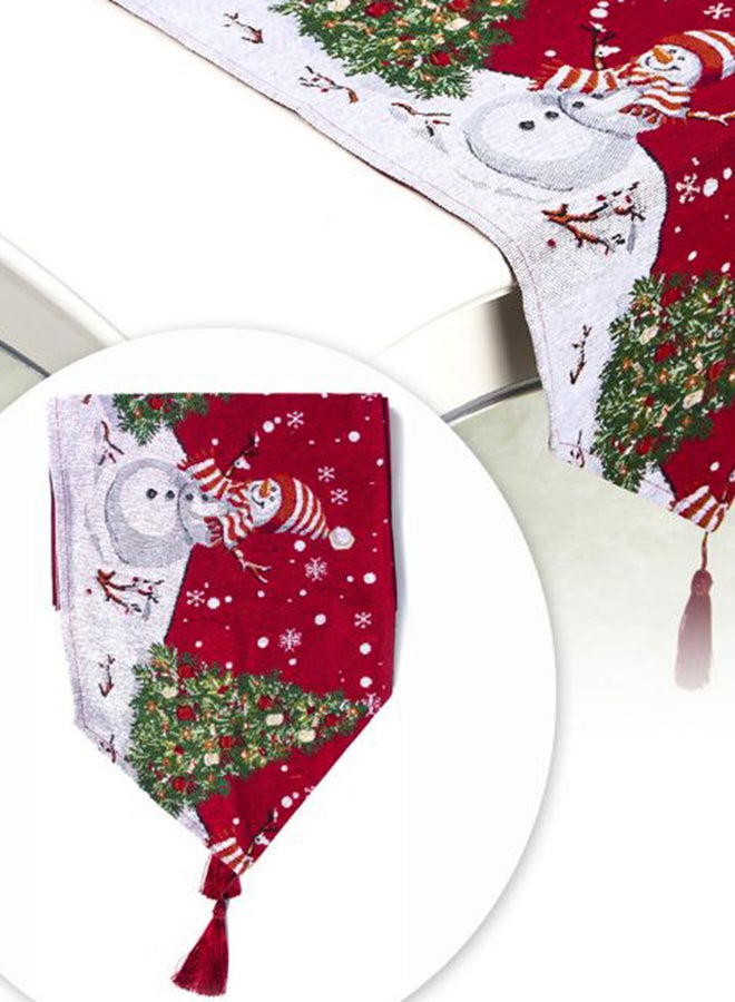 Christmas Embroidered Table Mat Multicolour 20 x 15cm - Image 2