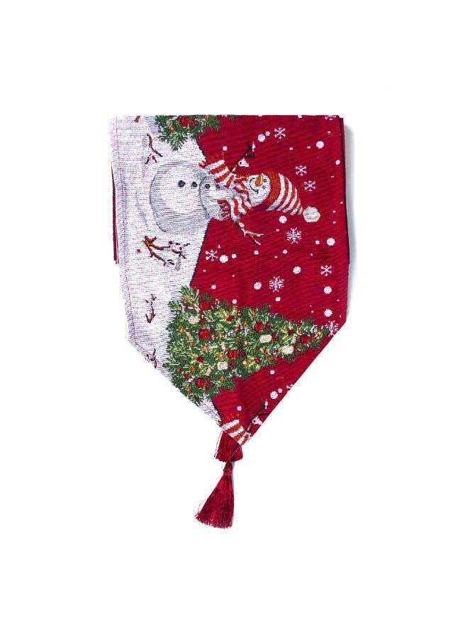 Christmas Embroidered Table Mat Multicolour 20 x 15cm - Image 1