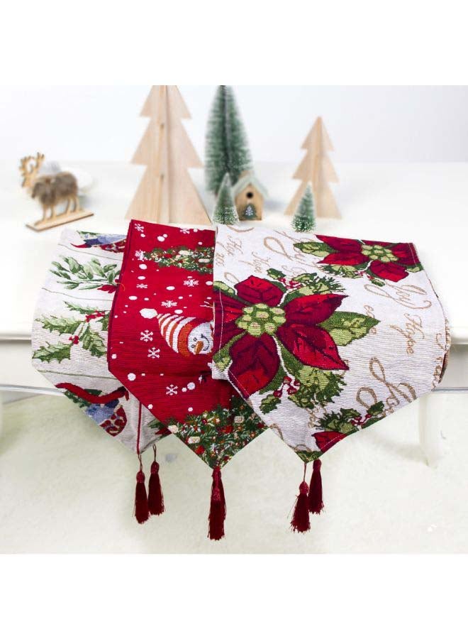Christmas Embroidered Table Mat Multicolour 20 x 15cm - Image 3
