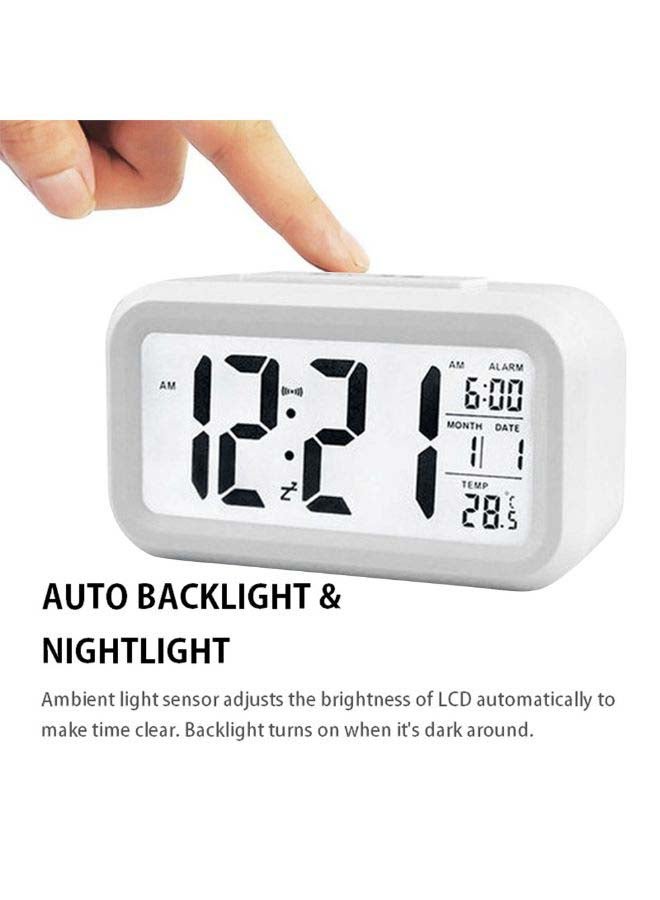 Generic - Digital Alarm Clock White - Image 1