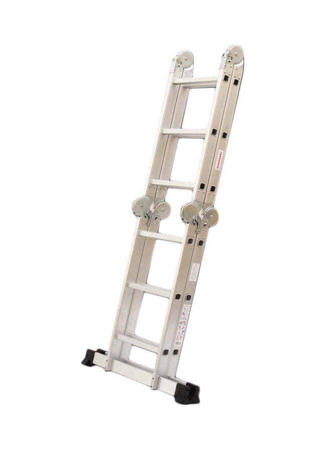 Workman Multipurpose Steps Ladder Silver/Black 4x5meter - Image 1