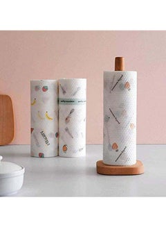 Generic Pack Of 3 Kitchen Disposable Towels Roll White One Size  - Image 2