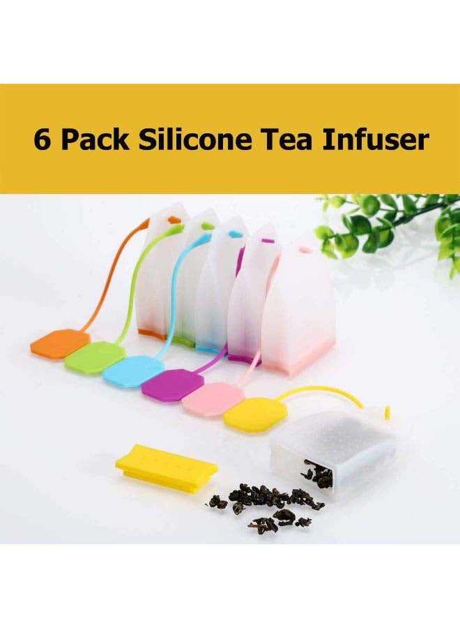 Generic - 6-Piece Reusable Tea Bag Set Multicolour - Image 1