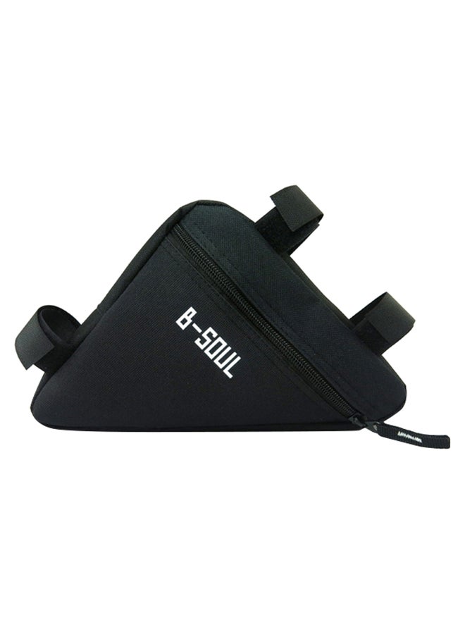 Generic - Triangle Bike Bag Front Tube Frame Cycling Bicycle Bags Waterproof MTB Road Pouch Holder Saddle(Black) 20*4*18cm - Image 1