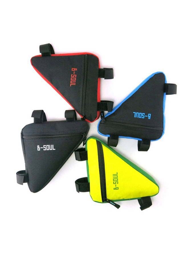 Generic - Triangle Bike Bag Front Tube Frame Cycling Bicycle Bags Waterproof MTB Road Pouch Holder Saddle(Black) 20*4*18cm - Image 1