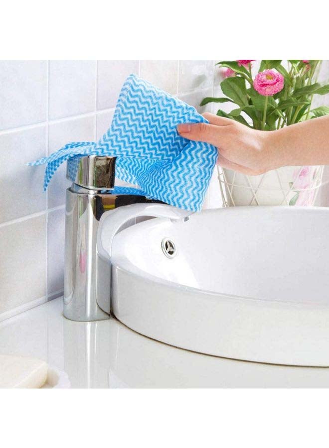 Generic Pack Of 3 Kitchen Disposable Towels Roll Blue/Green/Red One Size  - Image 3