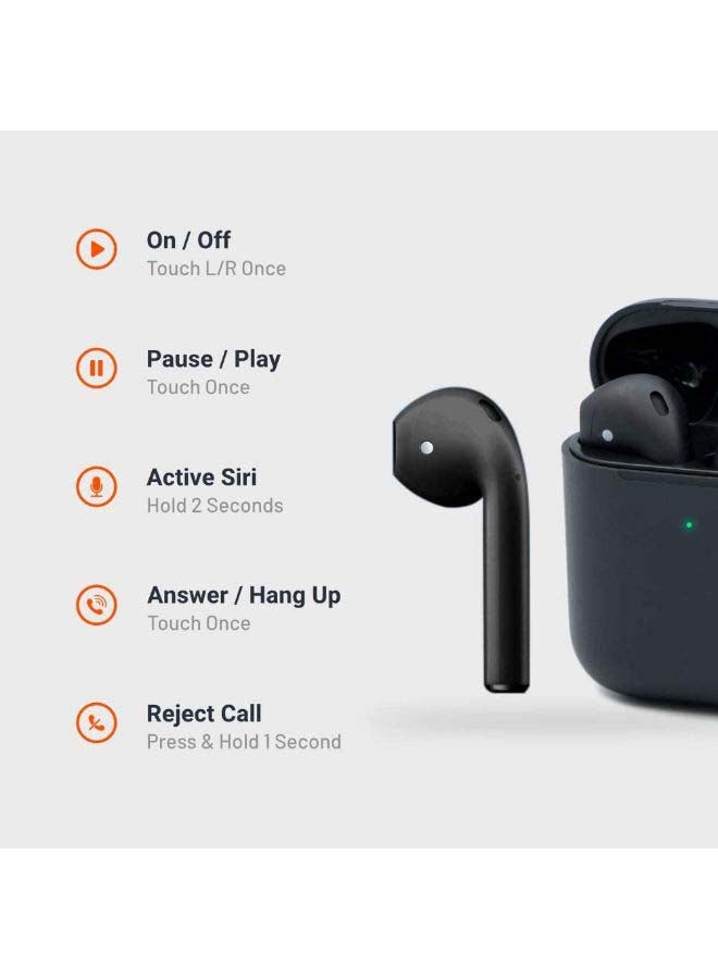 Rock Pow Bluetooth Wireless In-Ear Earbuds Black  - Image 3