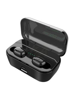 G6S TWS BT 8D Mini Wireless Earphone Headset With 3500mAh Power Bank Black