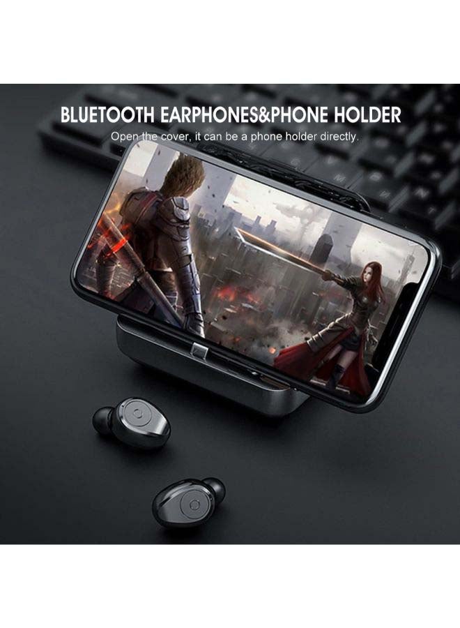 Generic - F9-5 TWS BT 5.0 Wireless Earphones With Mic LED Digital Power Display Black - Image 1