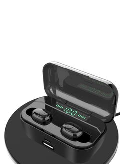 G6S TWS BT 8D Stereo Mini Wireless Earphones With 3500mAh Power Bank Black