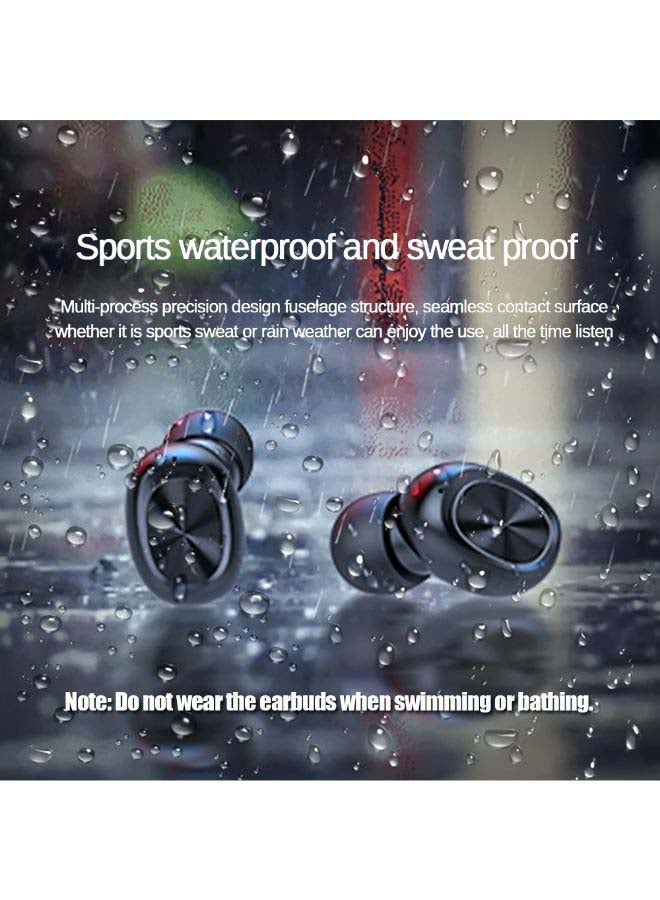 Generic - TWS BT 5.0 Wireless Mini Earphones With Charging Case Black - Image 1