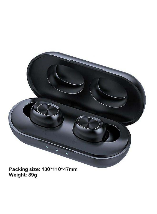 Generic - TWS BT 5.0 Wireless Mini Earphones With Charging Case Black - Image 1